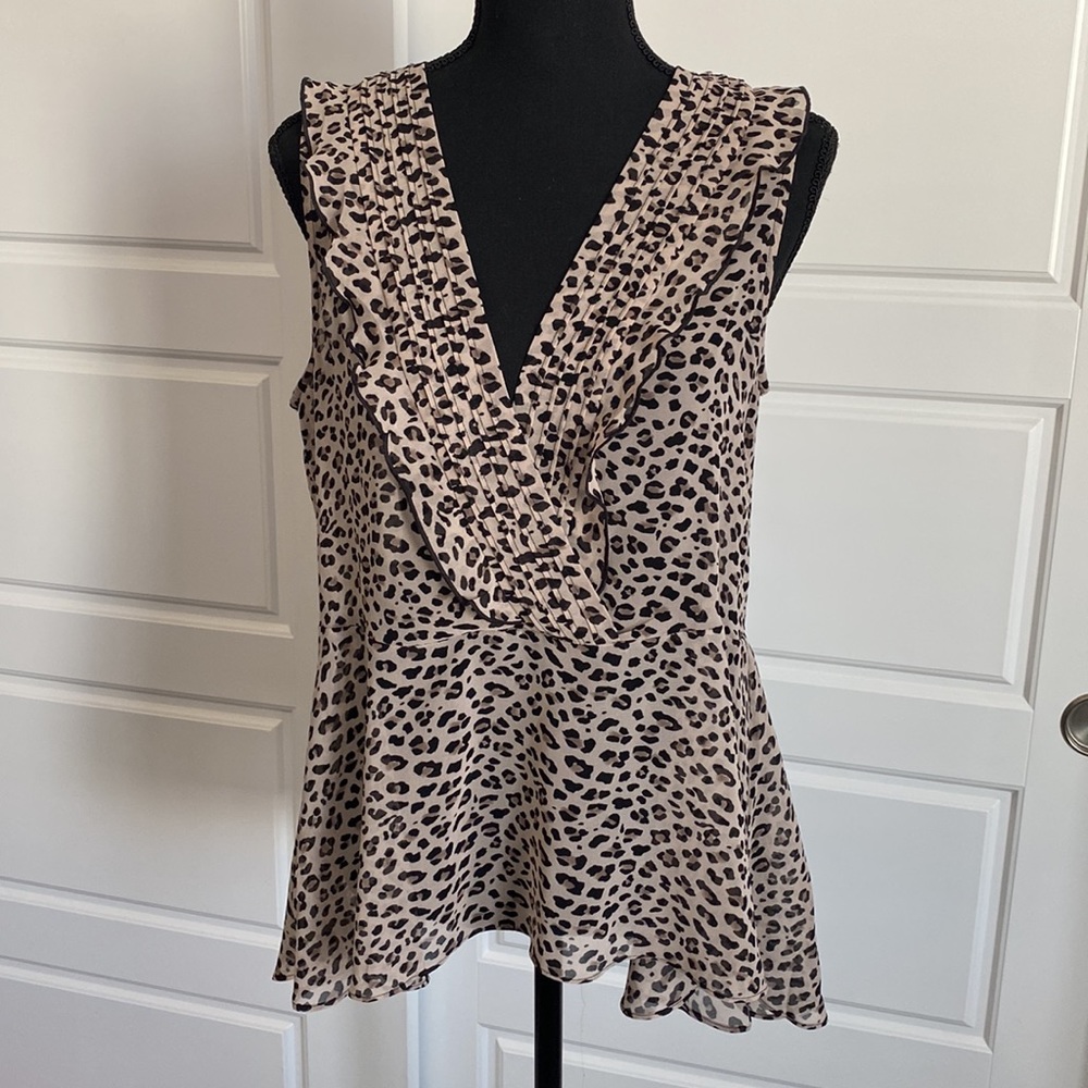 Cabi Leppard Print Tank - Multiple Ways To Wear!! - image 3